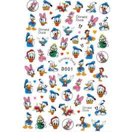 Körömmatrica Donald Duck 3D