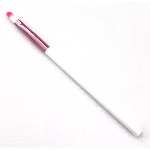 Smink Ecset - Kicsi Fehér-Pink Lapos 5
