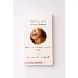 E-Wax Hideggyantacsík Arcra 6pár/doboz + 1db lemosókendő