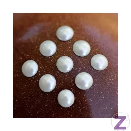 Zodiac - Félgyöngy Körömdísz 3mm White 50db