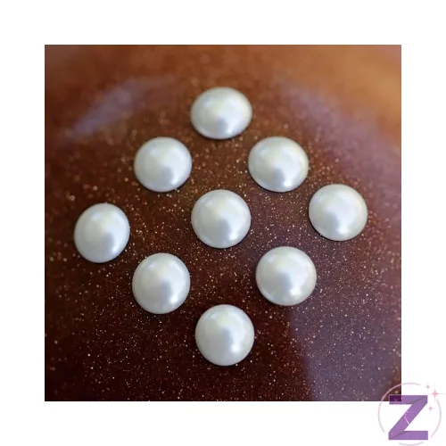 Zodiac - Félgyöngy Körömdísz 3mm White 50db