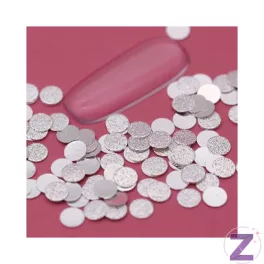 Zodiac - Szegecs Lapos Korong Forma Ezüst 40db *