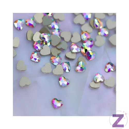 Zodiac - Szív Forma Crystal AB 12db