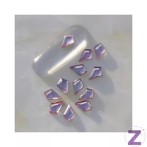 Zodiac - Strassz Formakő Light Rose - 12db