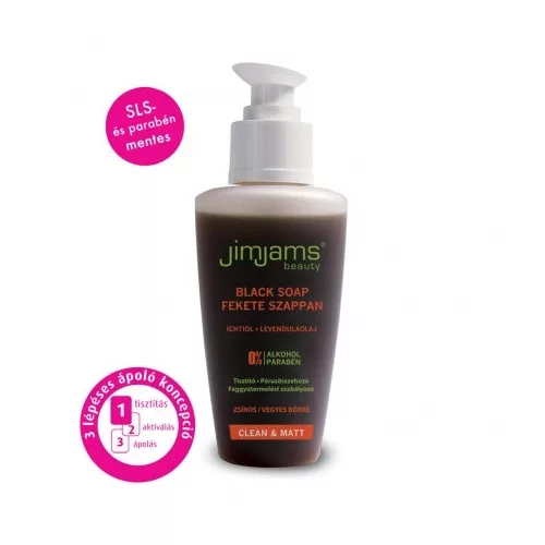 JimJams - Fekete szappan 125ml