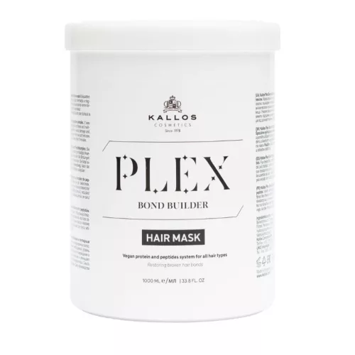 Kallos Plex Bond Builder hajpakolás növényi protein és Peptid komplex-szel 1000ml