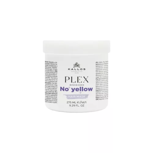 Kallos Plex Bond Builder No Yellow hamvasító hajpakoló növényi protein és Peptid komplex-szel 275ml