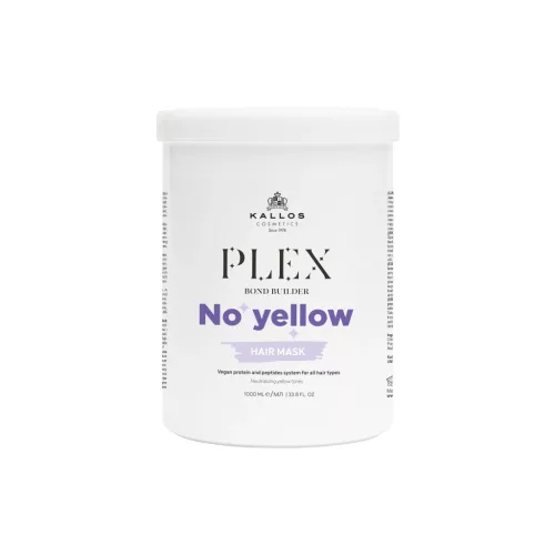 Kallos Plex Bond Builder No Yellow hamvasító hajpakoló növényi protein és Peptid komplex-szel 1000ml