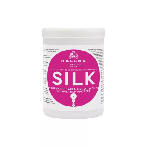 Kallos - KJMN Silk Hajpakoló Krém olívaolajjal és selyemproteinnel száraz, élettelen hajra 1000ml