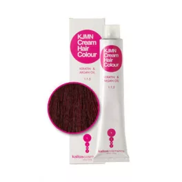   Kallos - KJMN Krém Hajfesték Közép Barna Vörös Violett 4.62 100ml