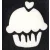 Csillámtetoválás Sablon Cupcake MN-75