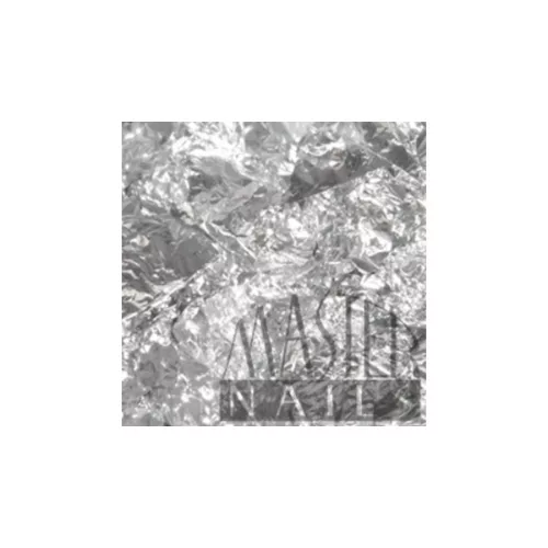 Körömdísz / Gyűrt füstfólia / Ezüst