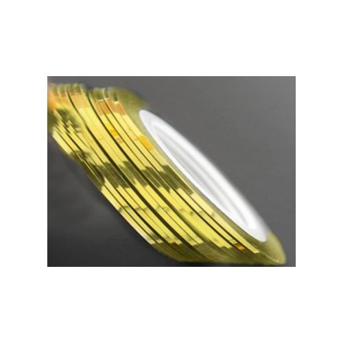 Körömdísz / Metálcsík / Arany 1db.