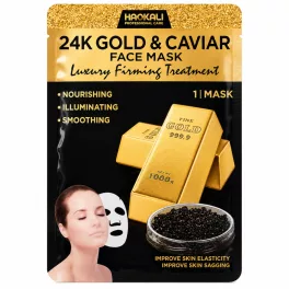 Haokali Fátyolmaszk - 24 K Gold & Caviar
