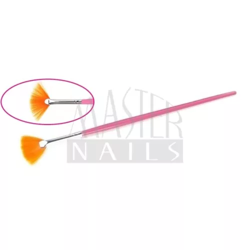Legyező ecset / Pink nyél