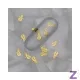 Zodiac - Karácsonyi Körömdísz Hóember Forma Arany 40db *