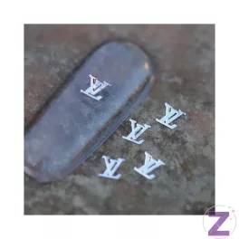 Zodiac - Lemez Körömdísz Lui Vuitton Ezüst 3mm - 40db