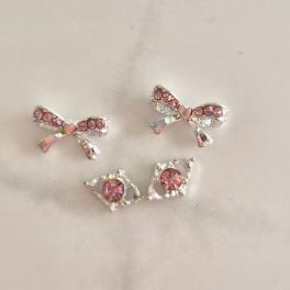 Luxory Pink Diamond Charm 4db Masni #4