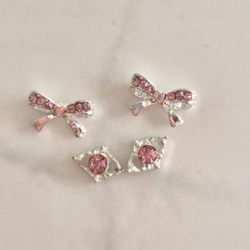 Luxory Pink Diamond Charm 4db Masni #4