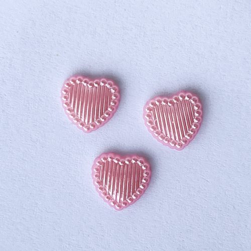 3D Diy Körömdíszítő Charm Rózsaszín Szív