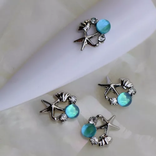 Zodiac - Tengeri Csillag Kompozíció - Nyári Aqua Nail Art