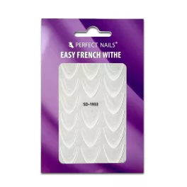 Perfect Nails Körömmatrica - Easy French White