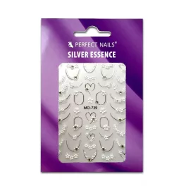 Perfect Nails Körömmatrica - Silver Essence