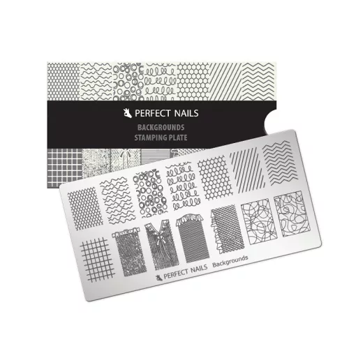 Perfect Nails Körömnyomda Lemez - Backgrounds *