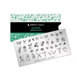 Perfect Nails Körömnyomda Lemez - Leaf Design