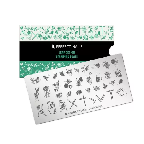 Perfect Nails Körömnyomda Lemez - Leaf Design