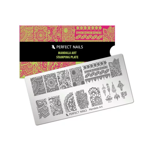 Perfect Nails Körömnyomda Lemez - Mandala Art