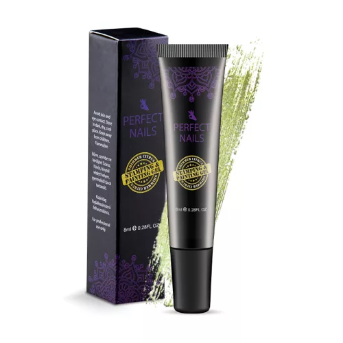 Perfect Nails Festő- és Nyomdazselé (2 in 1) Csillámos Citrus