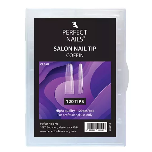 Salon Műköröm Tip készlet - Coffin