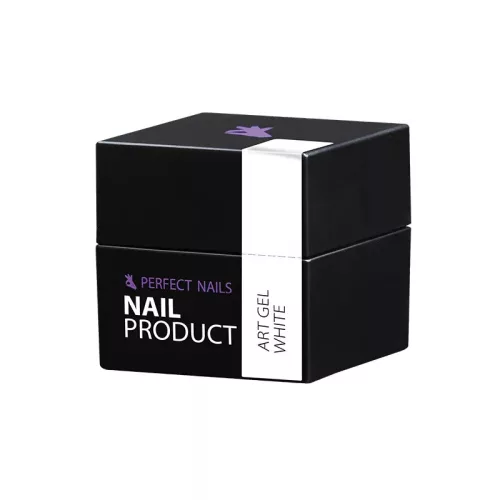 Perfect Nails Art Gel - Műköröm Díszítő Színes Zselé - White