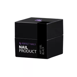   Perfect Nails Art Gel - Műköröm Díszítő Színes Zselé - Black