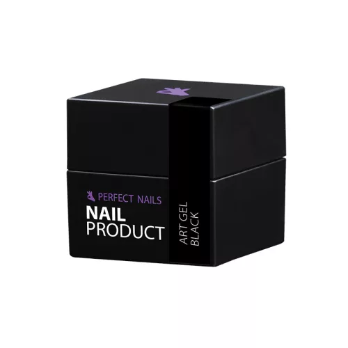 Perfect Nails Art Gel - Műköröm Díszítő Színes Zselé - Black