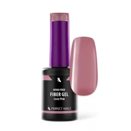   Perfect Nails Fiber Base Gel - Hema Free Erősített Gél Lakk Alap 8ml - Cover Pink