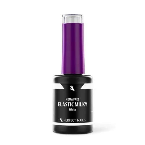 Perfect Nails Elastic Base Gel - Hema Free Erősített Gél Lakk Alap 8ml - Milky White