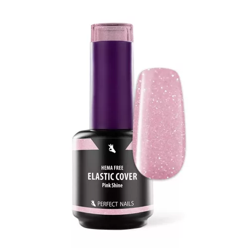 Perfect Nails Elastic Base Gel - Hema Free Erősített Gél Lakk Alap 15ml - Pink Shine