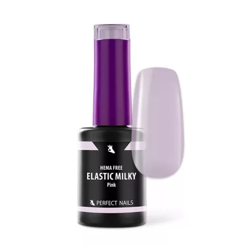 Perfect Nails Elastic Base Gel - Hema Free Erősített Gél Lakk Alap 8ml - Milky Pink
