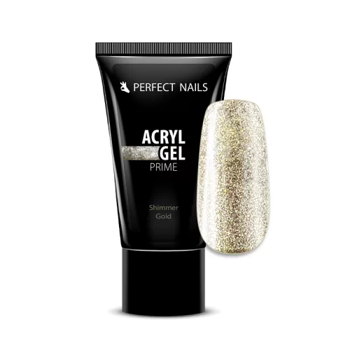 Perfect Nails PolyAcryl Gel Prime - Tubusos Polygel 15g - Csillámos Shimmer Gold