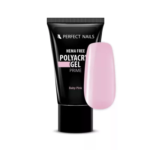 Perfect Nails PolyAcryl Gel Prime - Hema Free Tubusos Polygel - Baby Pink 60g