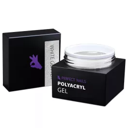 Perfect Nails PolyAcryl Gel - Polygel White Glitter 15g