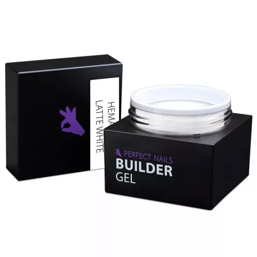 Perfect Nails Builder Gel - Hema Free Építőzselé 15g - Latte White