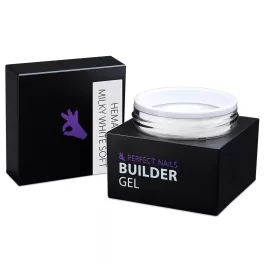  Perfect Nails Builder Gel - Hema Free Építőzselé 15g - Milky White Soft