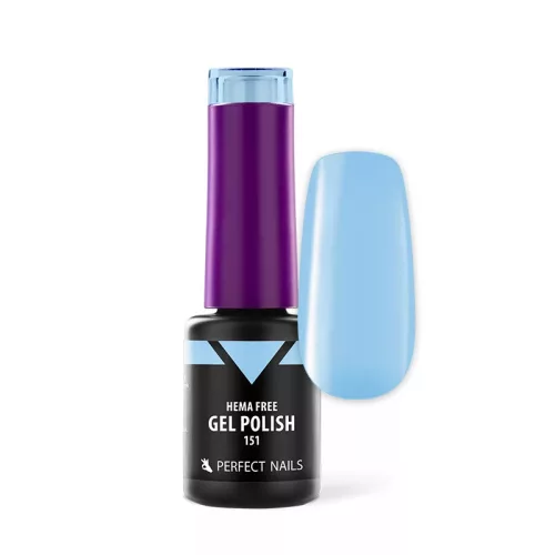 Perfect Nails Hema Free Gél Lakk 4ml - 151 Baby blue