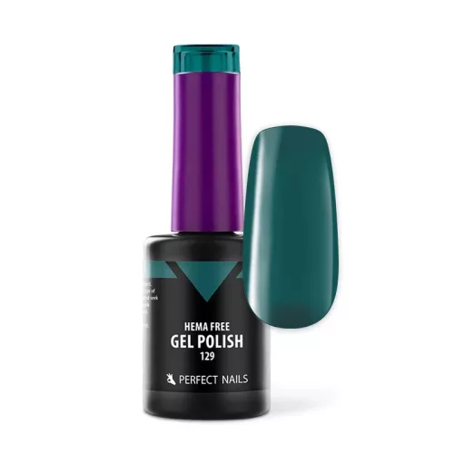 Perfect Nails Hema Free Gél Lakk 8ml - 129 Poison Green