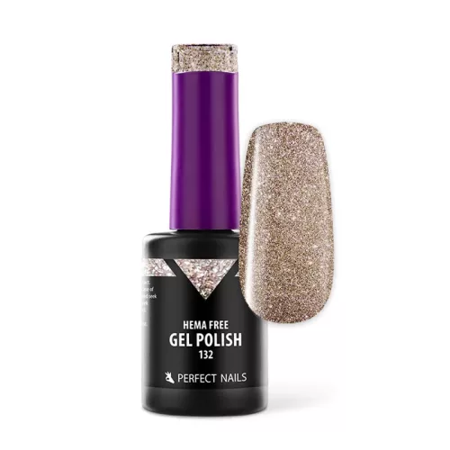 Perfect Nails Hema Free Gél Lakk 8ml - 132 Glam Bronze