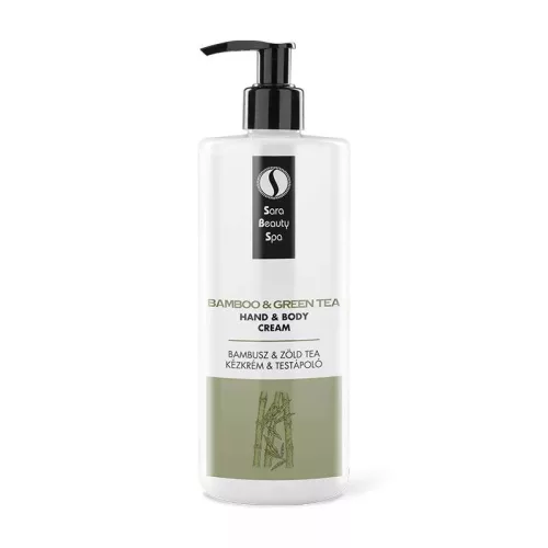 Sara Beauty Spa Kézkrém és Testápoló 500ml - Bambusz & Zöld Tea
