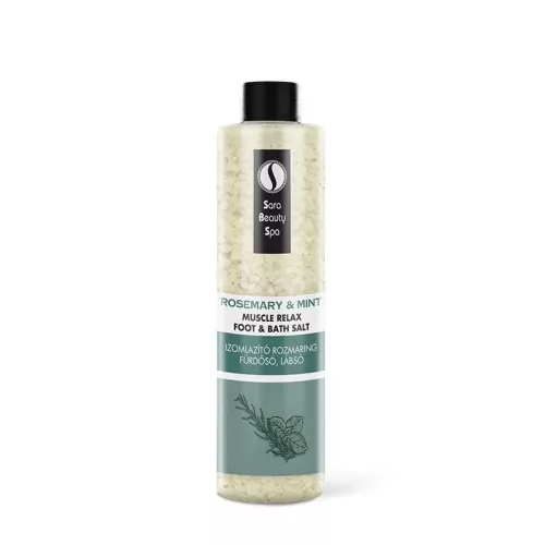 Sara Beauty Spa Izomlazító Fürdősó és Lábáztató Só - Rozmaring & Wintergreen 330g